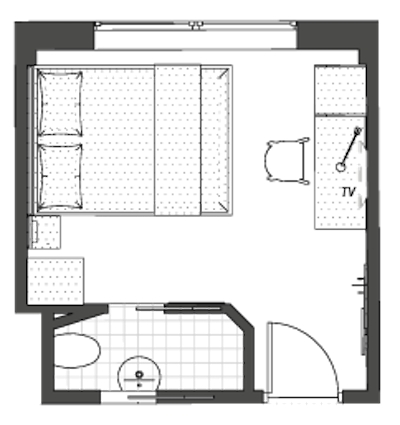 STUDIO DELUXE floor plan